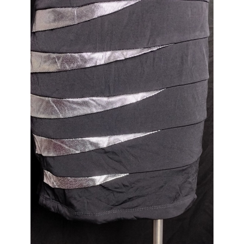 City Triangle Size M Black Dress bodycon stretch party dance formal shiny - Picture 3 of 15